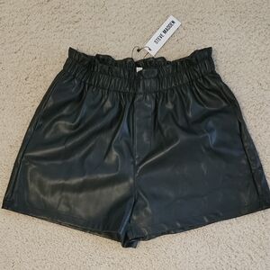 Steve Madden Faux Leather Shorts